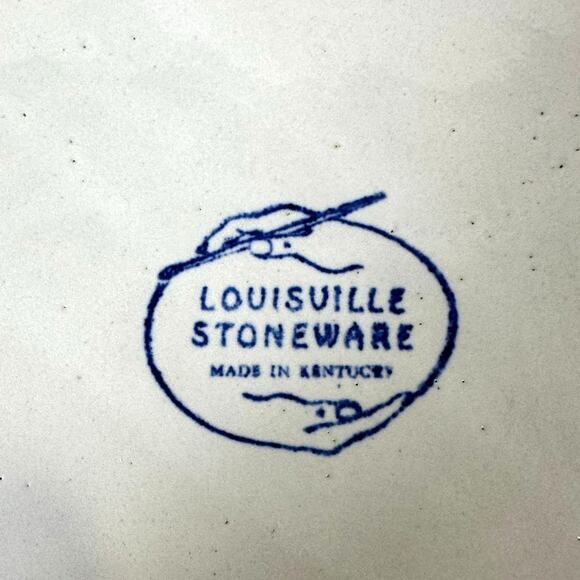 Louisville Stoneware Retired Yellow Country Flower Large 15" Serving Bowl-Rare! - Picture 7 of 7